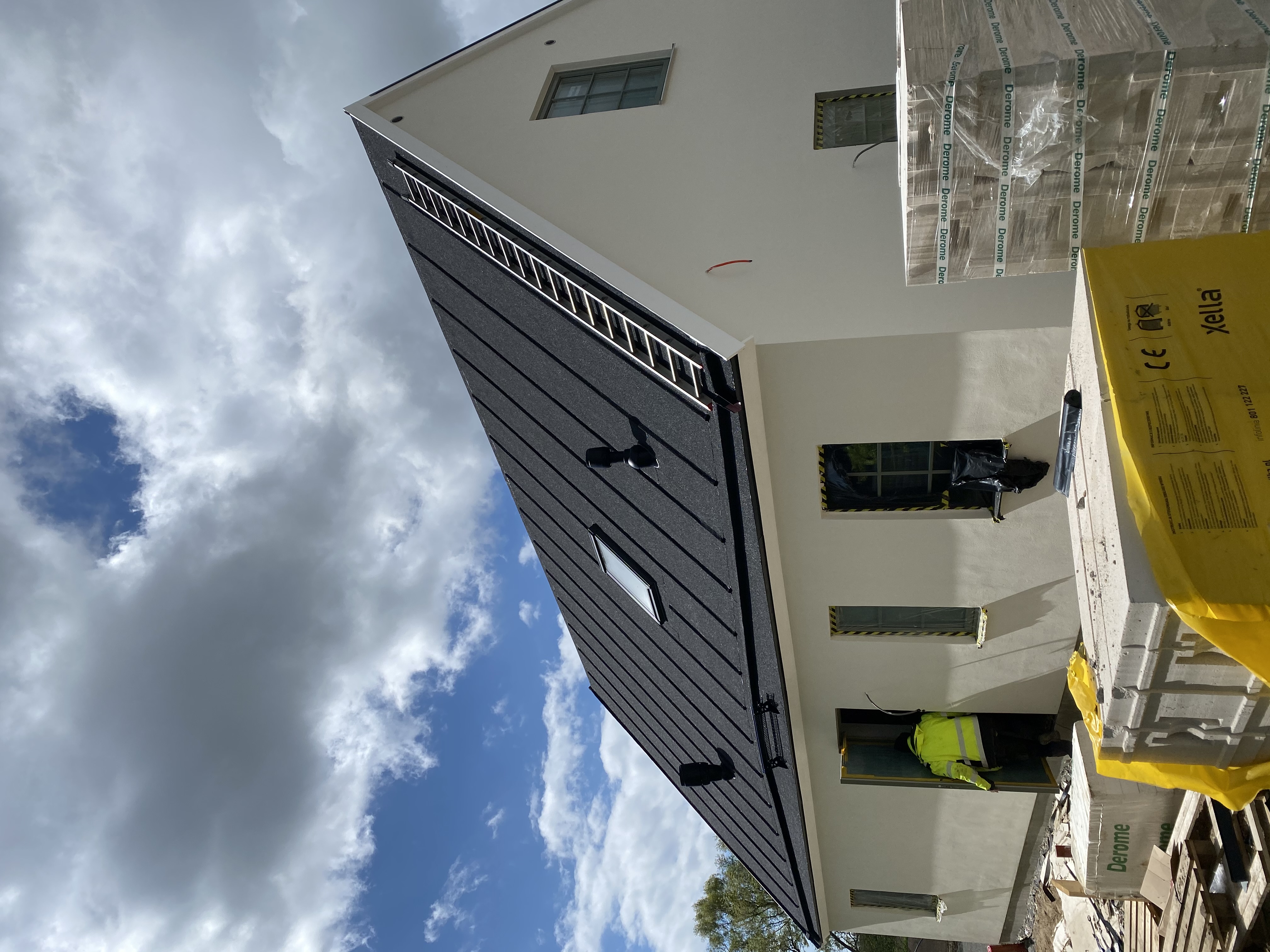 Listtäckning, takrenovering 